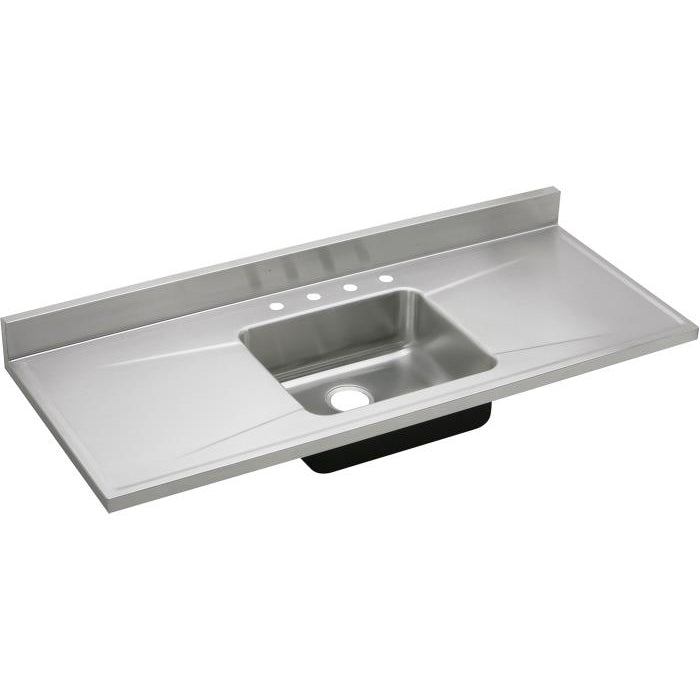 60x25x7-1/2" Stainless Steel Single Bowl Sink