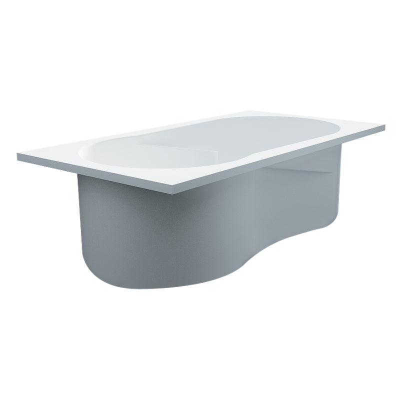 Brookfield 60x32x19" Drop-In or Undermount Bathtub in White