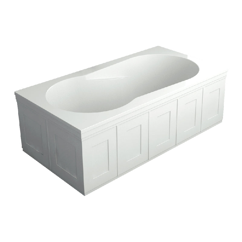 Brookfield 60x32x19" Drop-In Tub w/2 Tub Skirts in White