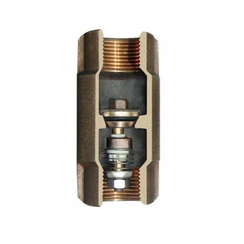 CHECK VALVE 3/4 BRONZE THREADED 502SB W/SPRING LEAD FREE Max Pressure 400 PSI