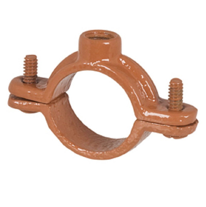 HANGER 1-1/2 DUCTILE IRON SPLIT RING 516-6CPK2 COPPER PLATED 1/BAG