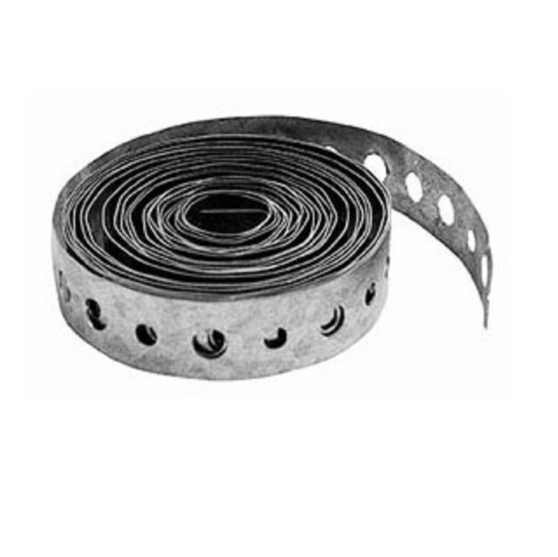 STRAP 3/4"X100' STEEL GALVANIZED HANGER 528-100 - ALTERNATING HOLES - 28 GA