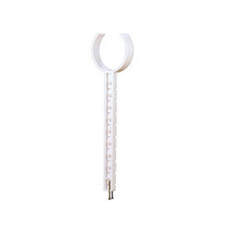 Pipe Support 3" to 4" White ABS Stick-Em Up 10" Long