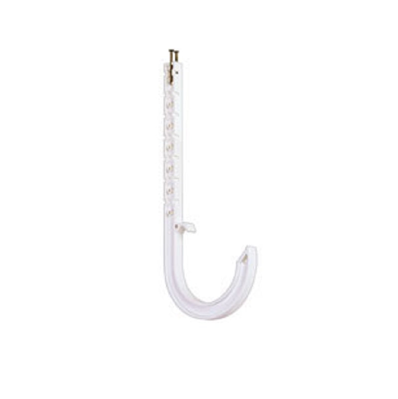 Hanger 3"X11-3/4 ABS White J-Hook Schedule 40 with Nails