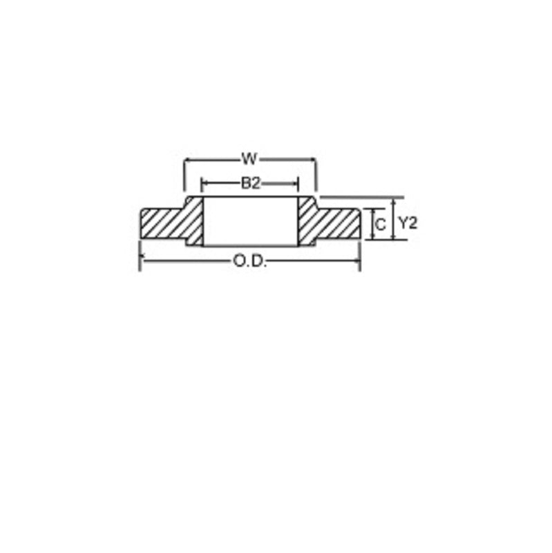 FLANGE 14 300# RAISED FACE FORGED STEEL A105 SLIP-ON - NON-DOMESTIC