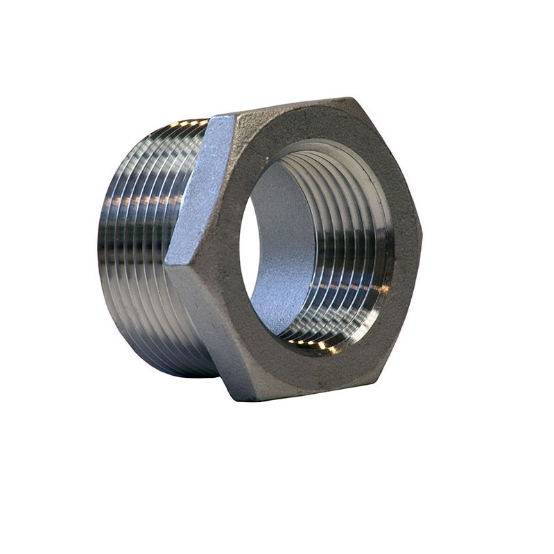 BUSHING 1-1/4X1/8 SS T304 HEX K414-2002 150# THREAD