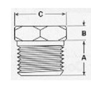 PLUG 2 SS F316 HOLLOW SQUARE HEAD 150#