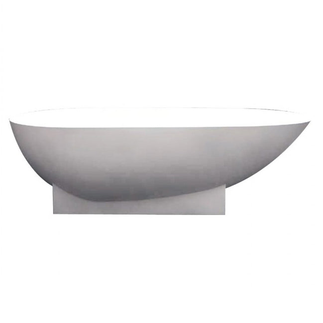 Shea 71-21/32x36x20" Freestanding Tub w/Chrome Drain in White