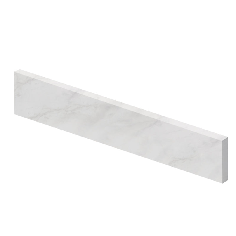 Side Splash Right Hand 19x4x3/4 White Carrara