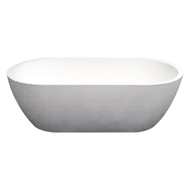 Sherwood 63x32x21-1/4" Freestanding Tub w/Chrome Drain in White
