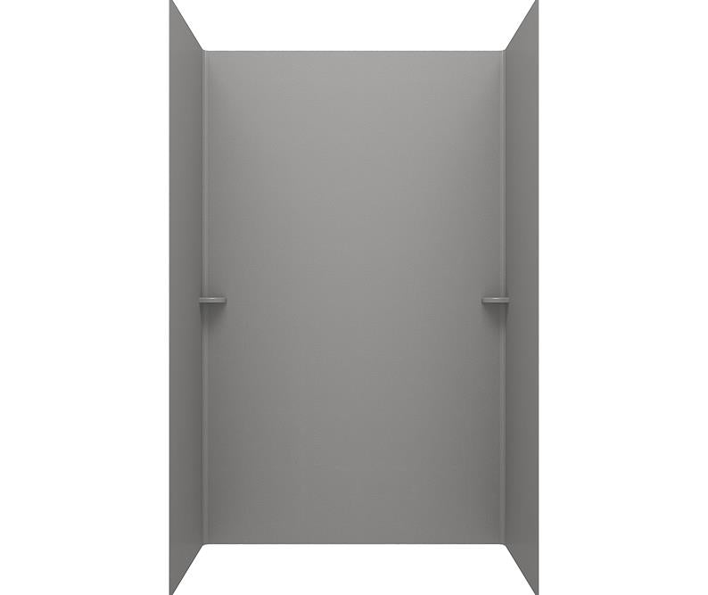 Swanstone Smooth Tub Wall Kit 60x33-1/2x60" in Ash Gray
