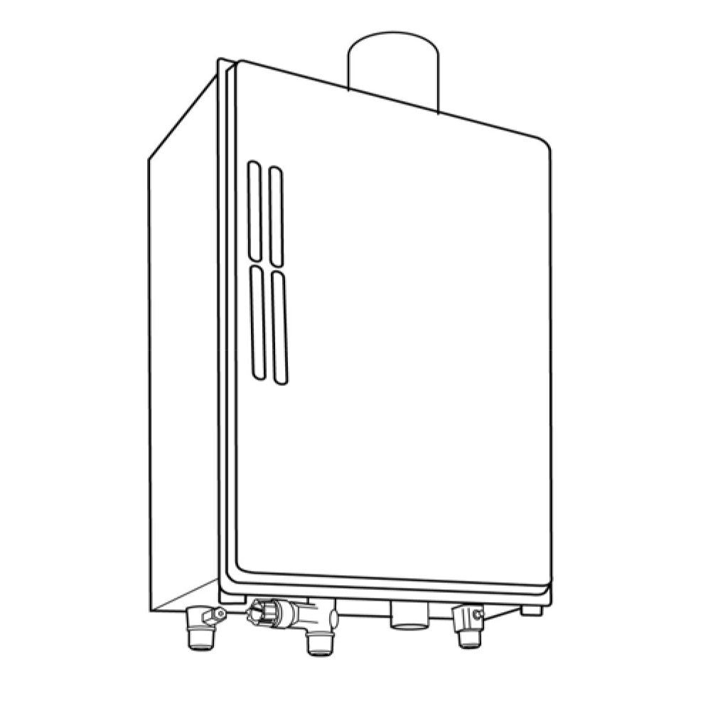 T-KJR TNKLS WTR HTR 140,000BTU TAKAGI, 4" RND VENT, NTRL GAS