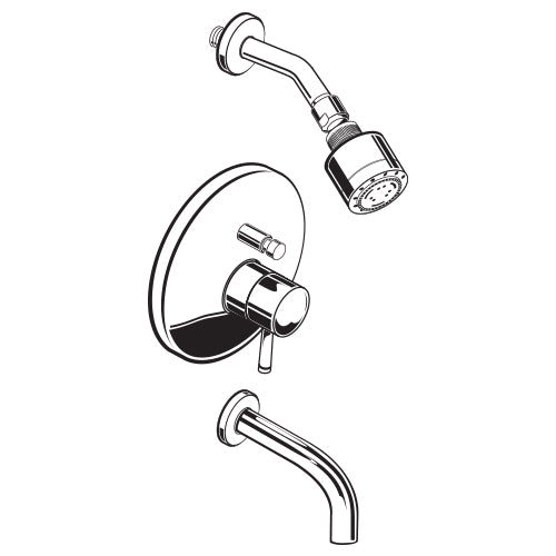 Serin Bath/Shower Trim Kit With Diverter In Nickel