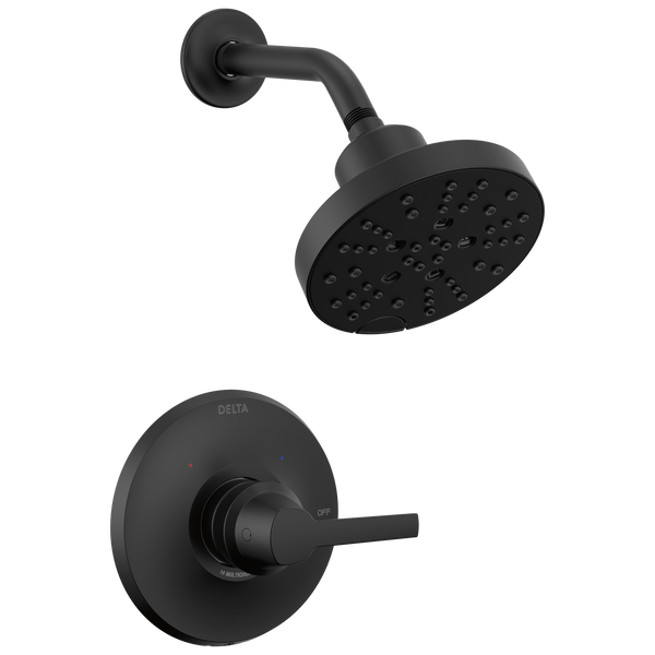 Galeon Shower Trim W/Multi-Function Showerhead In Matte Black