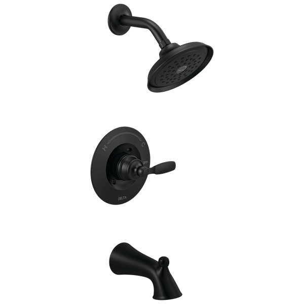 Woodhurst Monitor 14 Series Tub/Shower Trim in Matte Black