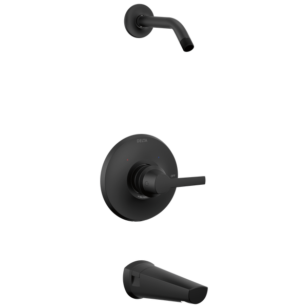 Galeon 14 Series Tub/Shower Trim In Matte Black