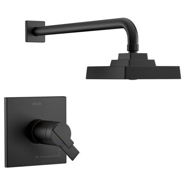 Ara Shower Trim W/Single-Function Showerhead In Matte Black
