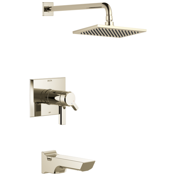 Pivotal Tub/Shower Trim In Lumicoat Polishd Nickel