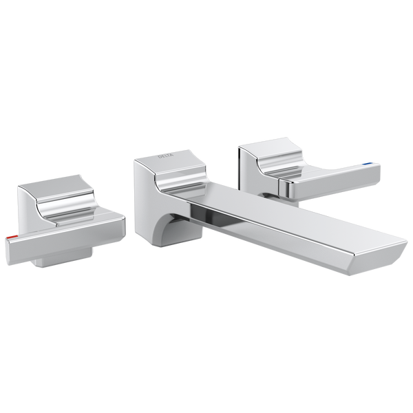 Pivotal Wall Mount Lav Faucet Trim In Lumicoat Chrome