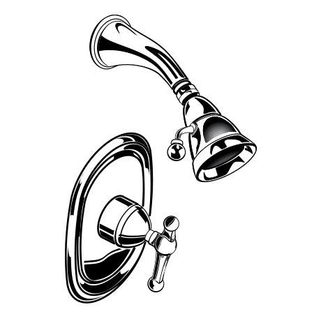 Enfield Shower Trim W/Multi-Function Showerhead In Satin Nickel