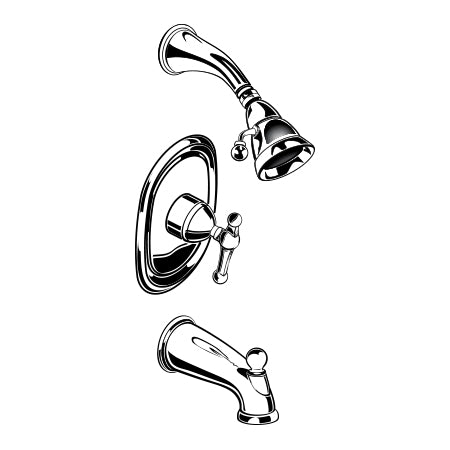 Enfield Tub/Shower Trim Kit In Polished Nickel