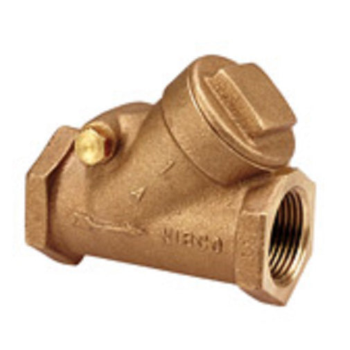 VALVE 1/2 BRASS SWING CHECK T413V - W/VITON DISC