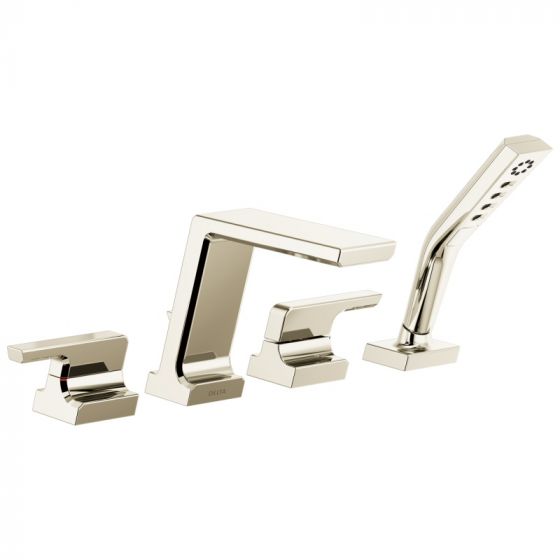 Pivotal Roman Tub Trim w/Handshower in Lumicoat Polished Nickel
