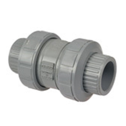 Ball Check Valve 3" CPVC Schedule 80 Threaded True Union EPDM O-Ring  Max Pressure 150 PSI non-shock