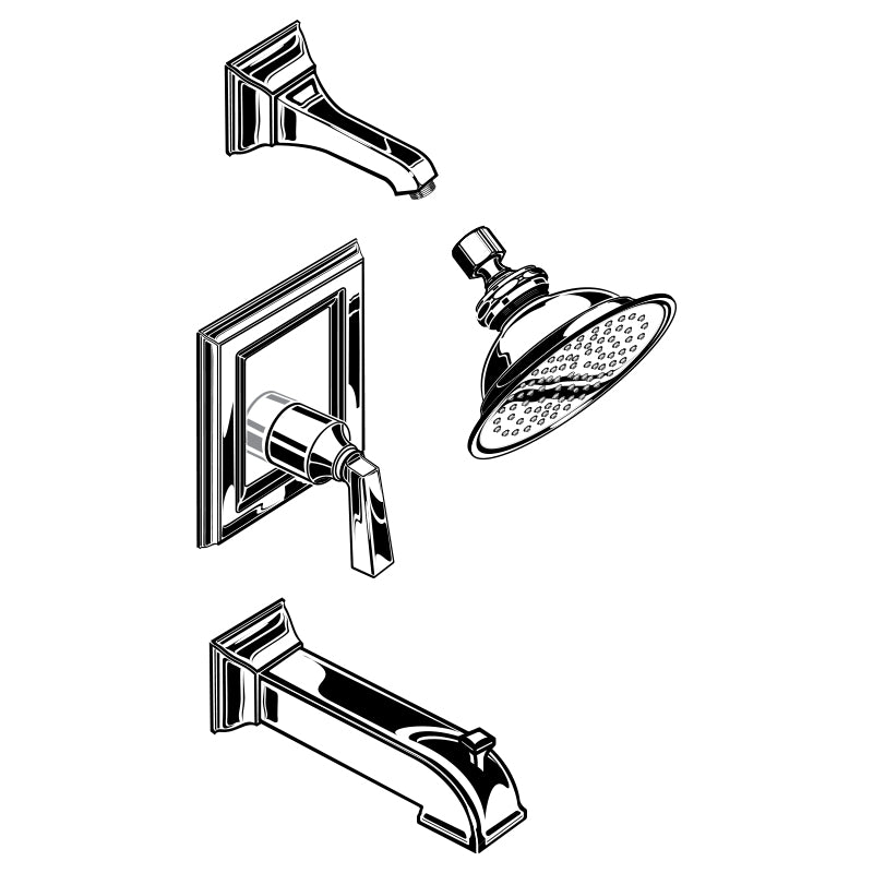 TownSquare Tub/Shower Trim In Polished Brass
