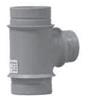 Tee 4"X2" Polypropylene Schedule 40 No-Hub Mechanical Joint Reducing Sanitary Blueline
