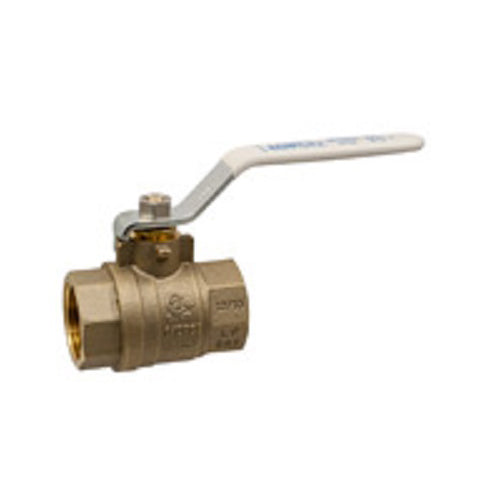 Ball Valve 3" Brass 2-Piece Full Port Threaded Ends  Lead-Free Lever Handle Max Pressure 400 PSI CWP non-shock