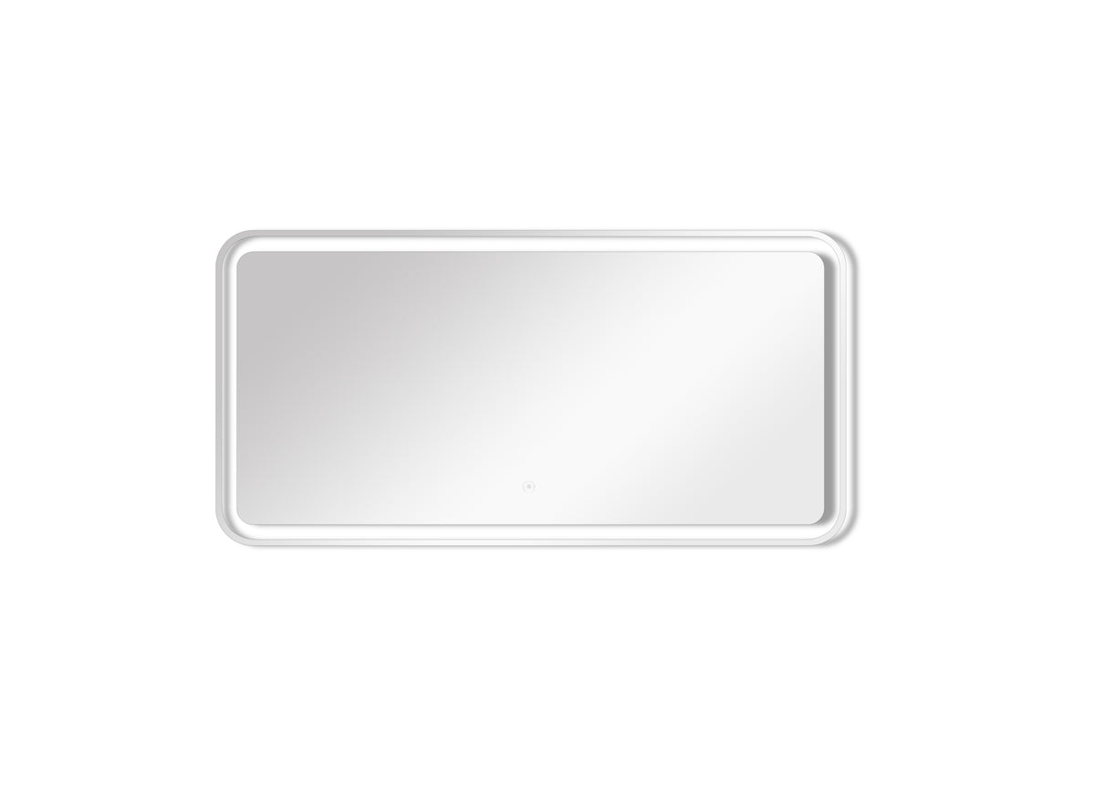LED-Backlit Contemporary Mirror 47.24x27.56" w/Touch Sensor