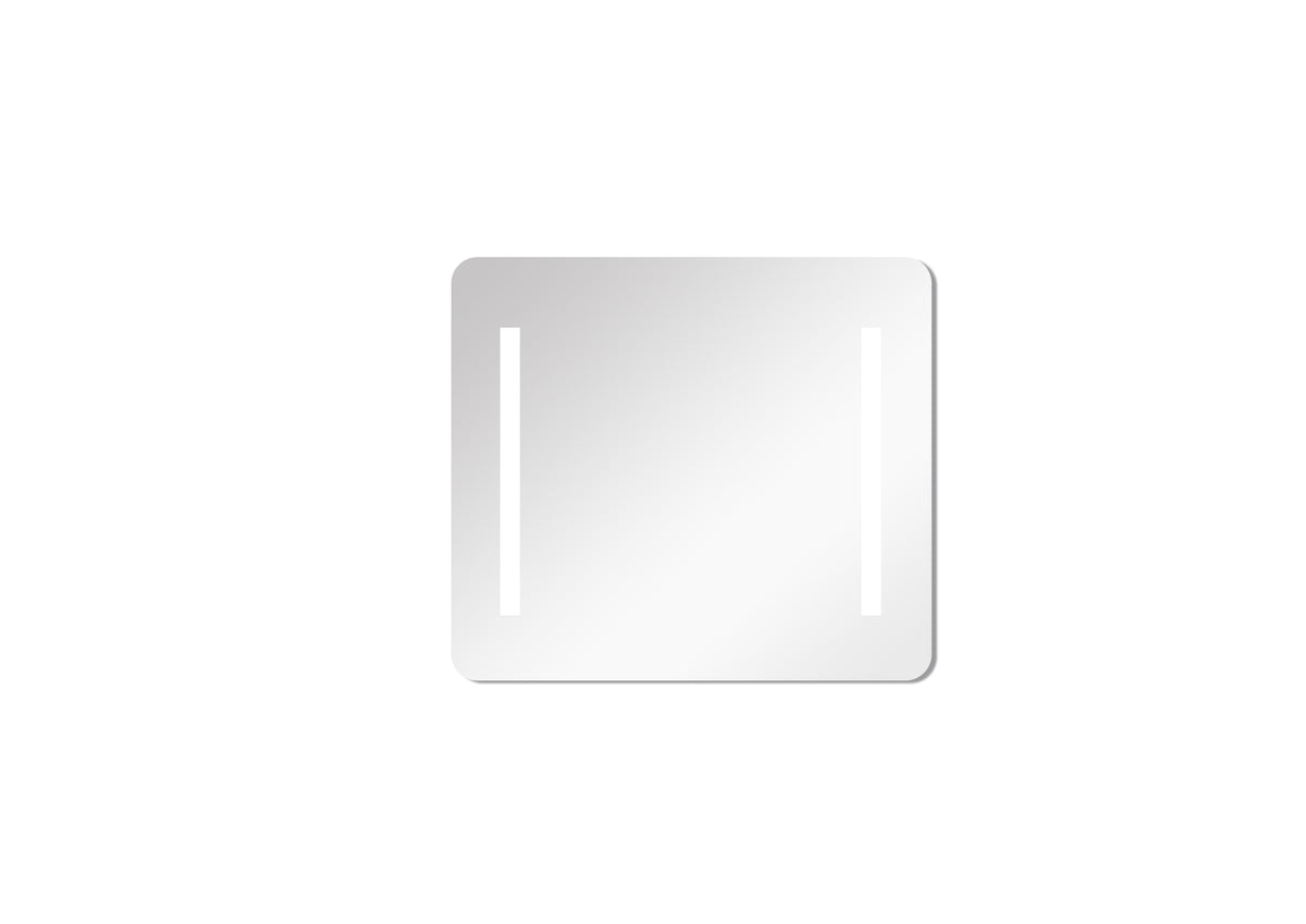 LED-Backlit Contemporary Mirror 35.43x29.53" w/Touch Sensor
