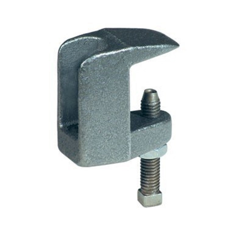 Clamp 3/8" Wide Mouth Top Beam Black Malleable Iron