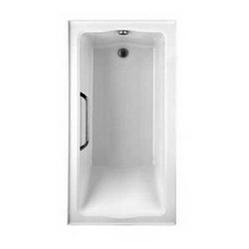 Clayton 60x32x24-1/2" Tile-In Tub w/RH Drn & Grab Bar Cotton