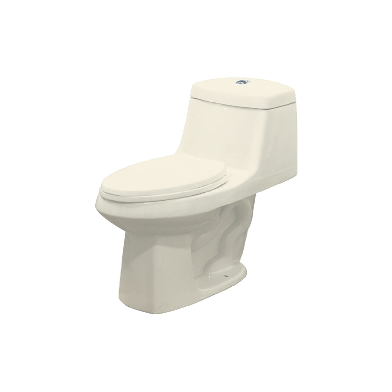 Jackson 1-pc Elongated Toilet Less Seat Dual Flush, Biscuit