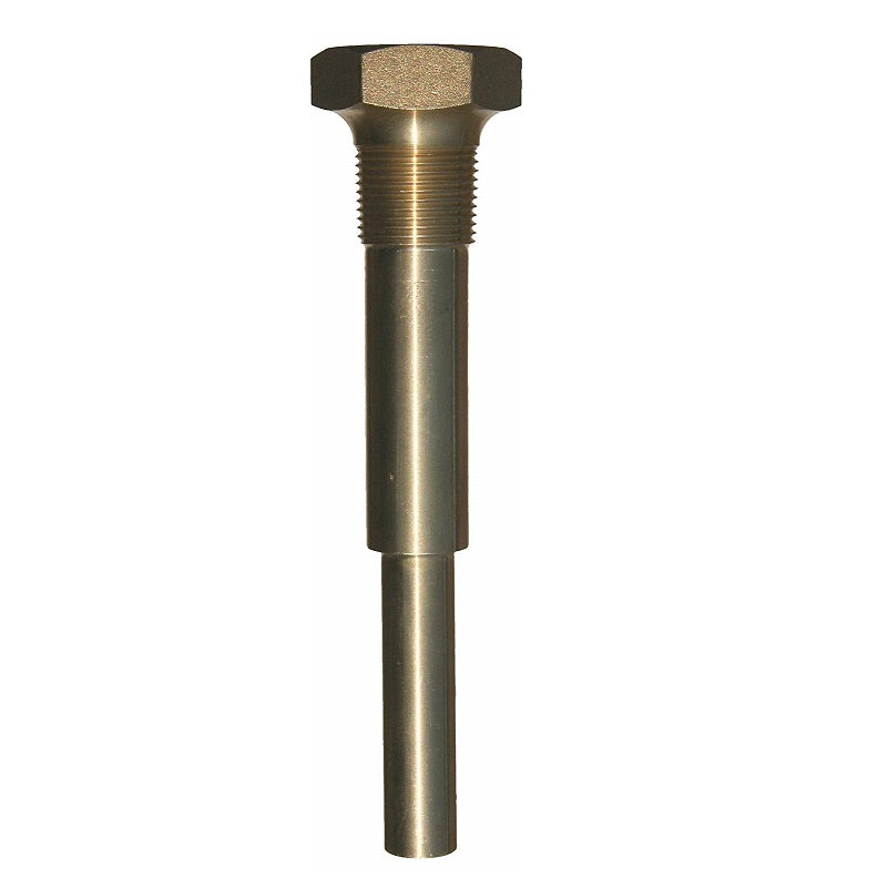Thermowell 2" Stem Brass 1/2" NPT Thread