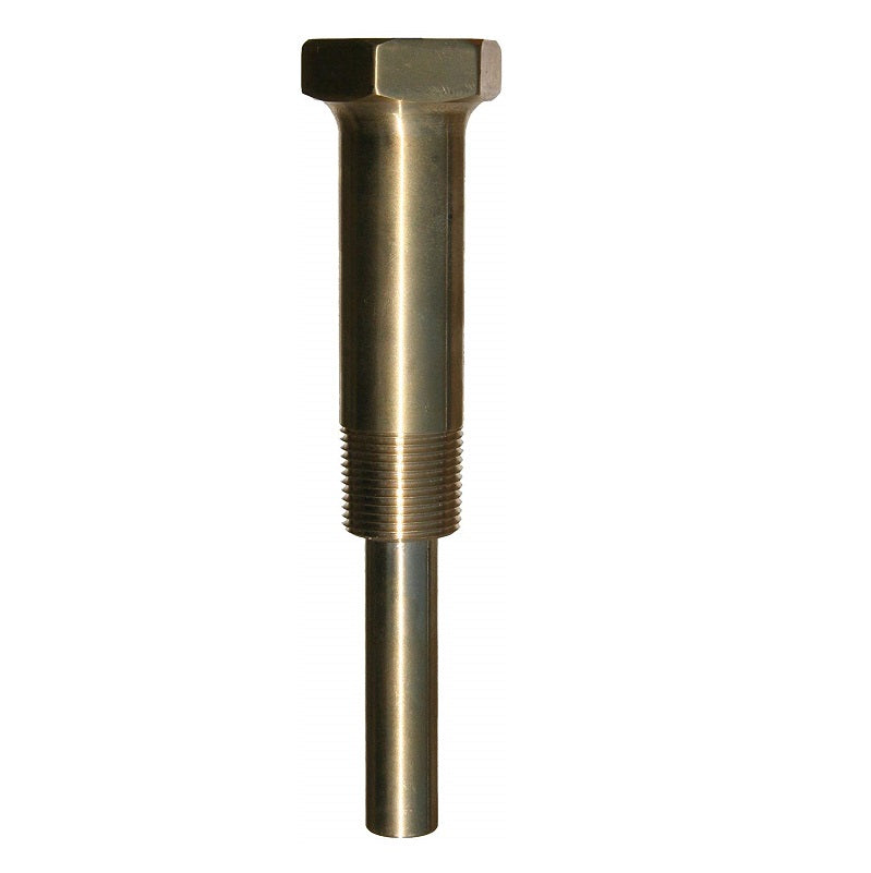Thermowell 6" Stem Brass 3/4" NPT Thread