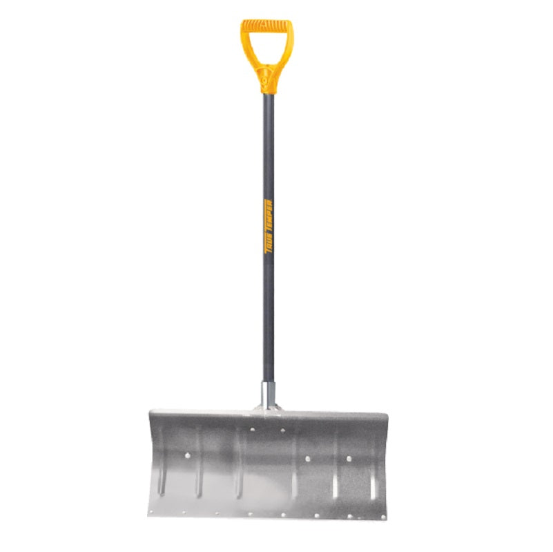 Snow Shovel 43" D-Handle Pusher 24"X11" Aluminum Blade with Wear Strip