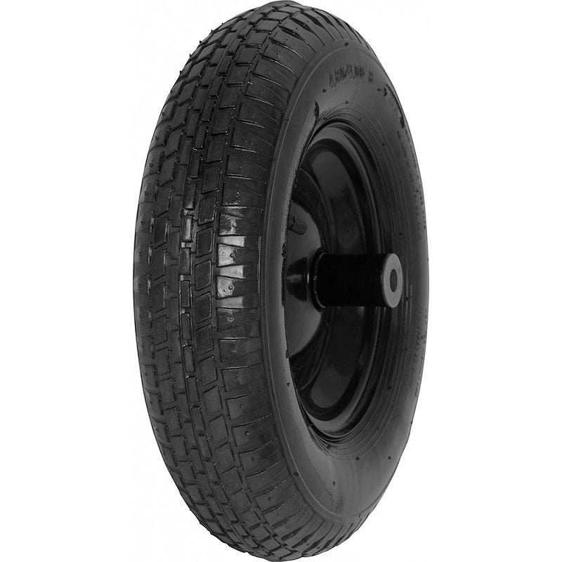 Wheel Assembly Tubed for Wheelbarrows 16" Diameter with 8" Rim - Fits 5/8" Axle