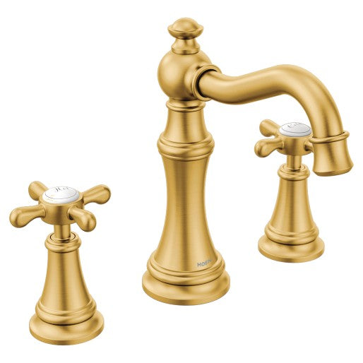Weymouth Deck Mount Lav Faucet Trim In Brushed Gold