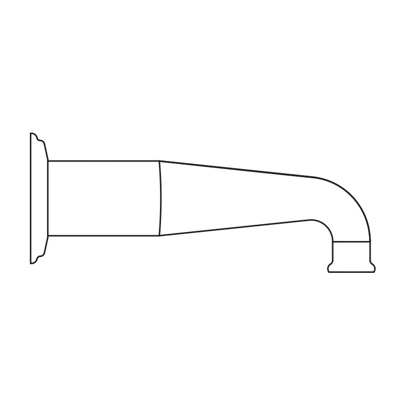 Perrin & Rowe 8" Non Diverter Tub Spout in Satin Nickel