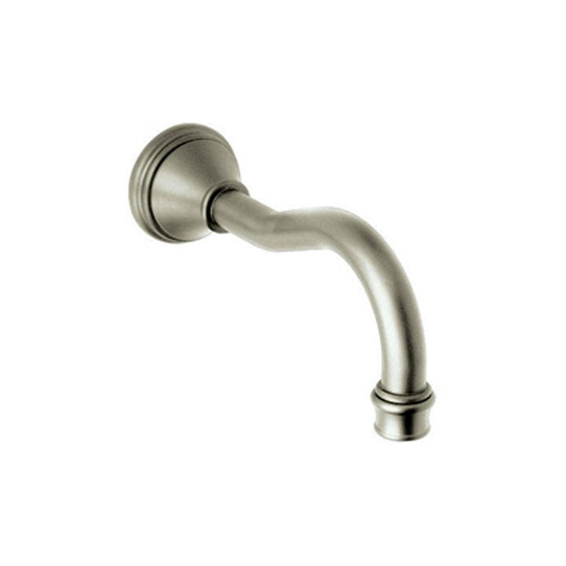 Perrin & Rowe Georgian Wall Mount Lac Spout in Satin Nickel