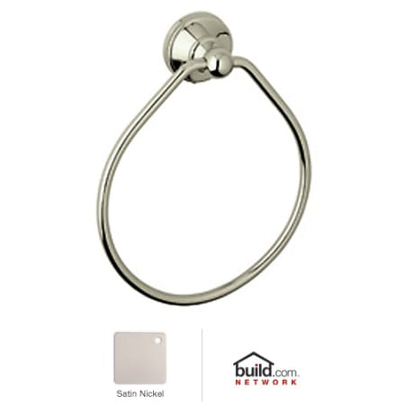 Perrin & Rowe Georgian 7" Towel Ring in Satin Nickel
