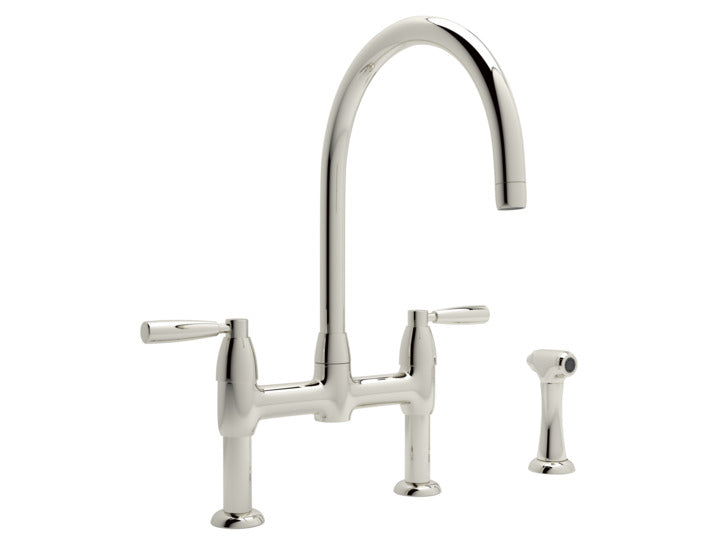 SINK FCT U.4273LS-PN-2 LVR HDL PERRIN & ROWE W/SIDE SPRAY
