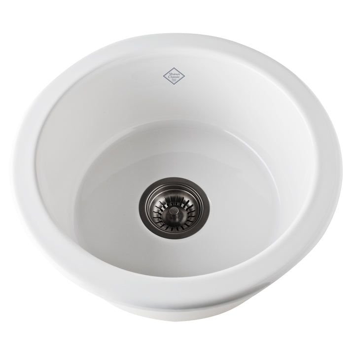Shaws Original 18-1/4x18-1/4x7-1/2" Bar Sink in White