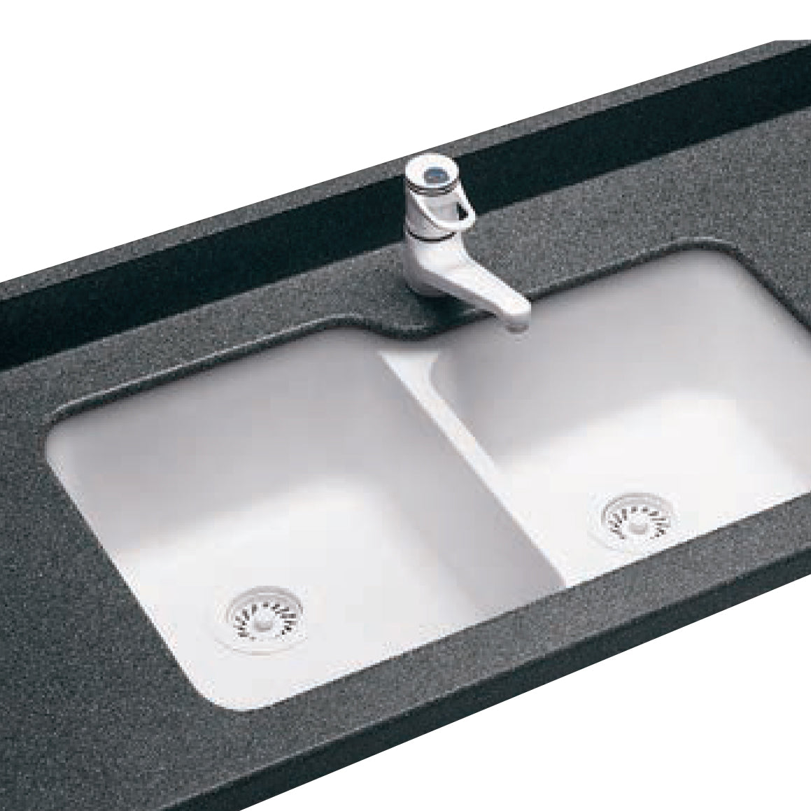 Swanstone 32-3/4x21-1/8x8-1/4" Dbl Bowl Sink in Pebble