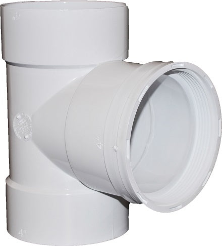 TEE 4 SDR35 SOLVENT WELD PVC V-804 HXHXH