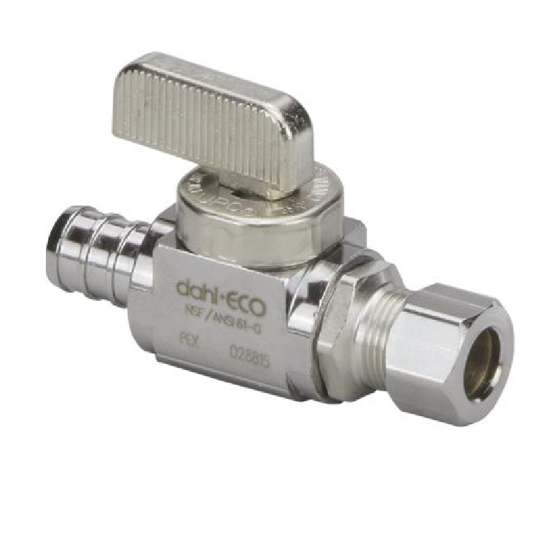 STOP VALVE 3/8X1/4 (3/8 OD) 46001 - STRAIGHT - CRIMP X CTS