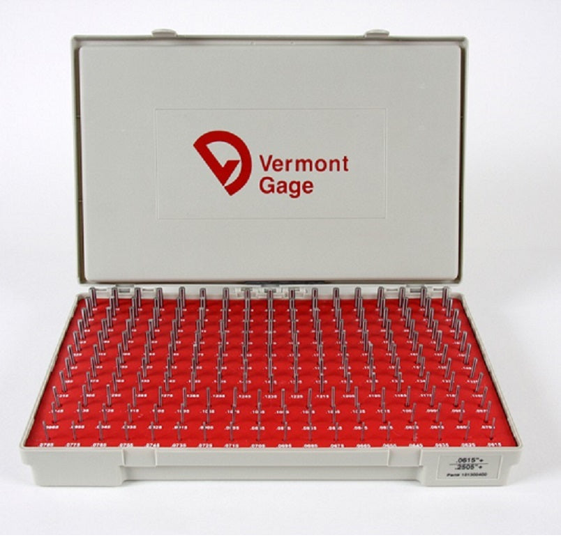 PIN GAGE SET .0610-.2500 NO-GO 101200400 - 190 GAGES CLASS ZZ